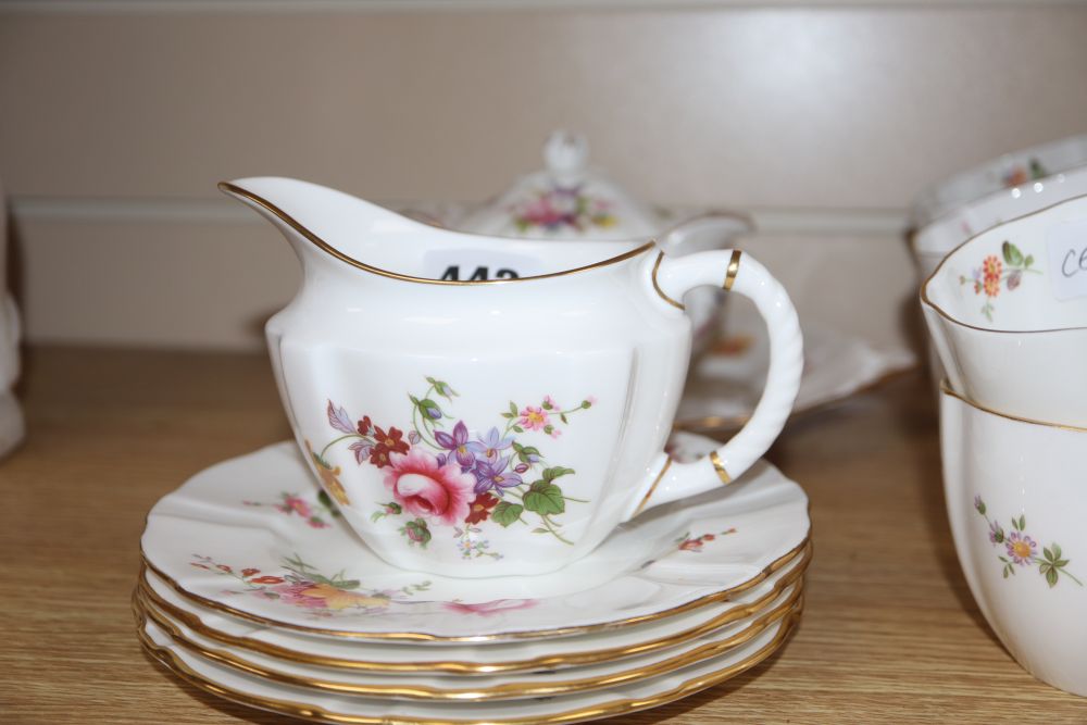 A Royal Crown Derby Posies pattern tea set